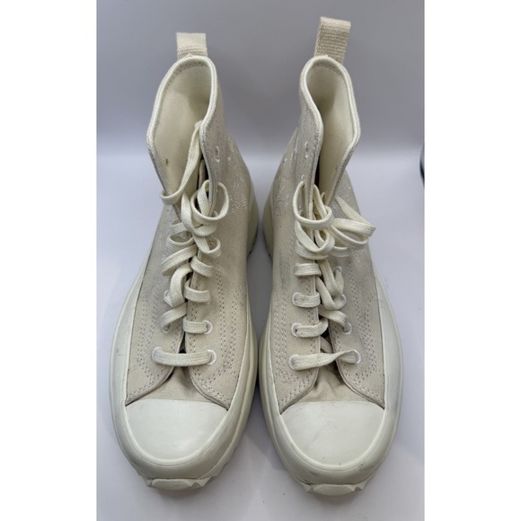 Converse Run Star Hike Platform Embroidered Floral - Natural Ivory/Egret/White - Picture 1 of 13